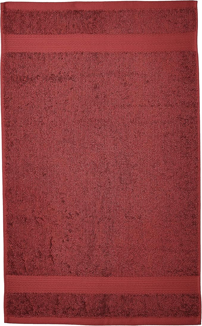 Amazon Basics 6-Piece Fade-Resistant 100% Cotton Hand Towels
