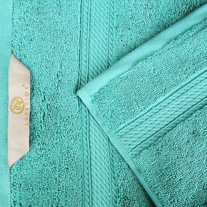 SUPERIOR Egyptian Cotton Pile 8 Piece Towel Set, Includes 2 Bath, 2 Hand