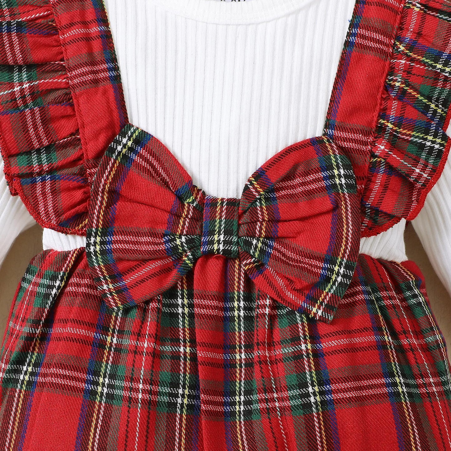 Toddler Baby 12-18 Months Girl Clothes Fall Winter Outfits Long Sleeve Romper Ruffle Red Jumpsuit Bodysuit Plaid Overalls 1 Year Old Girl Clothes