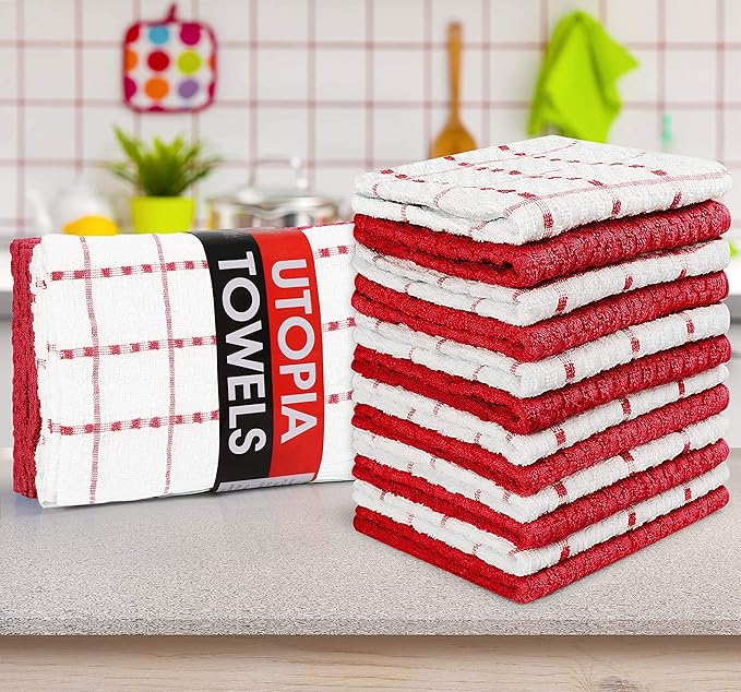 Utopia Towels - Kitchen Towels 12 Pack, 15 x 25 Inches, 100% Ring Spun Cotton