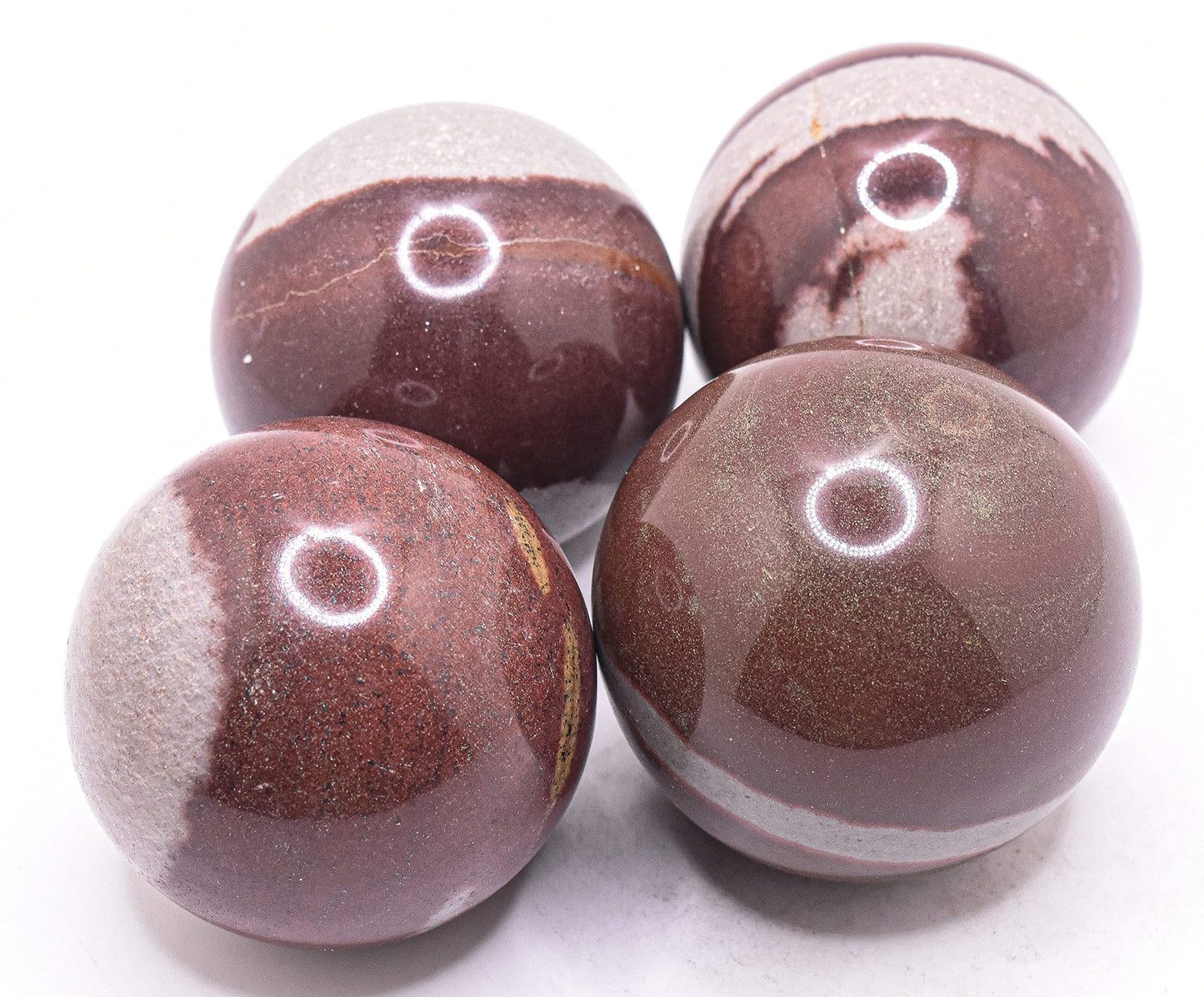HQRP 48mm Shiva Lingam Sphere Polished Natural Narmada River Lingham Gemstone Crystal Mineral Collectible Décor Ball - India + Stand (1PC)