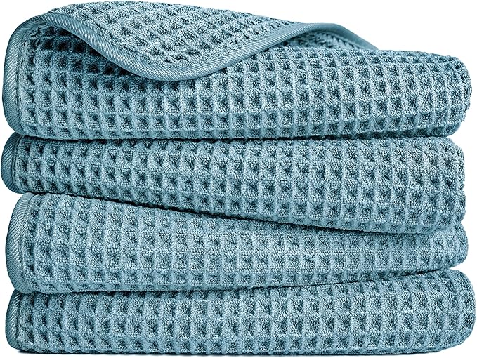 POLYTE 430 GSM Microfiber Lint Free Hand Towel, 16 x 30 in, 4 Pack