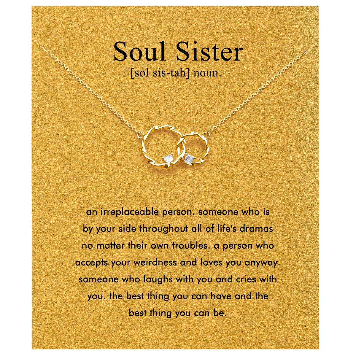 Friendship Gifts for Women,Long Distance Gift Soul Sister Gifts for Women(circle)