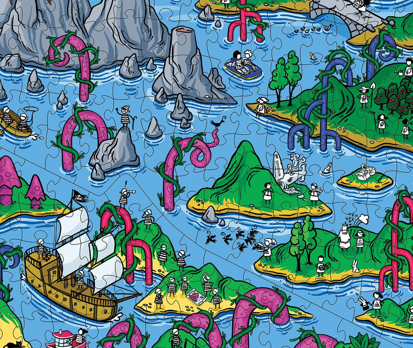The Happy Isles • 1000-Piece Jigsaw Puzzle from The Magic Puzzle Company • Series One