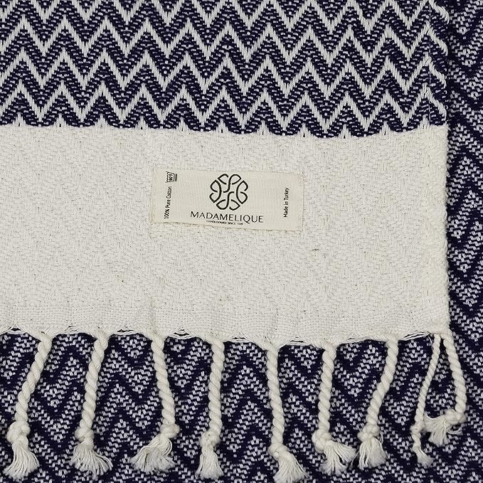 Madamelique Exclusive Hand Towels Set of 2-18 x 40 Inches
