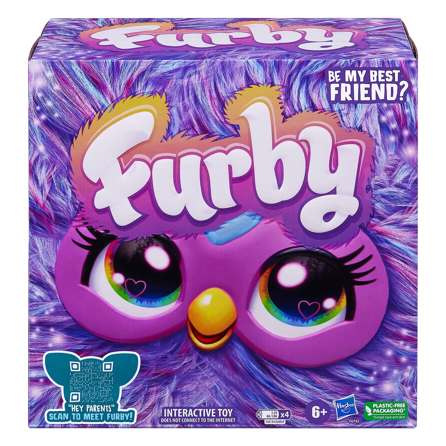 Furby Electronic Plush Toy with Sounds for Kids, Plush Toys, Interactive Talking Furby Collectible, 15 cm/6 inch, Soft to the Touch
