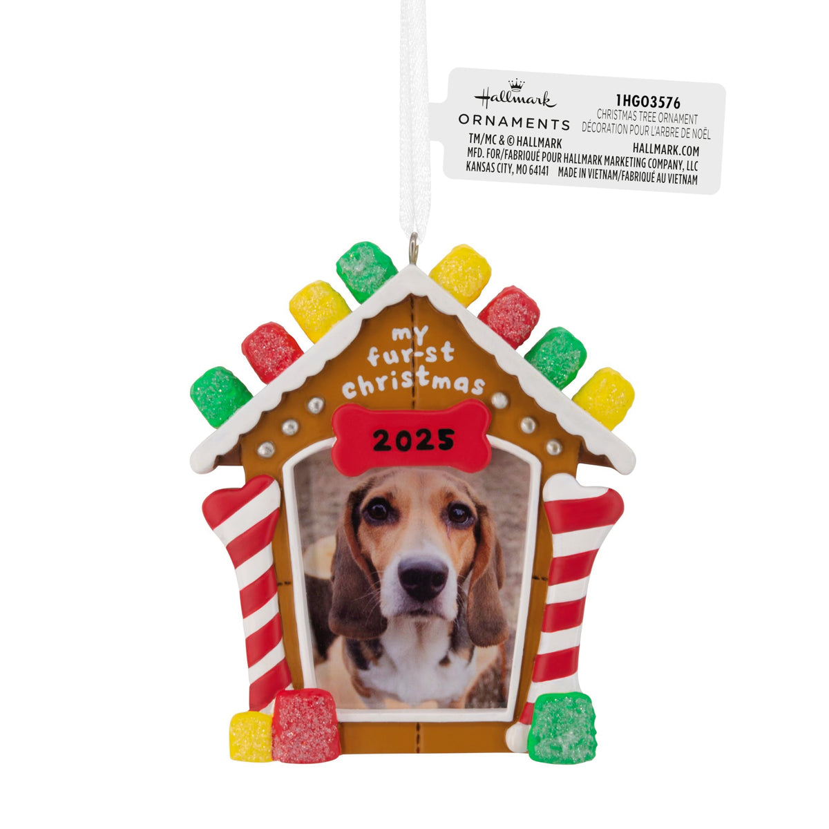Hallmark My Fur-st Christmas 2025 Photo Frame Christmas Ornament, Pet Gifts