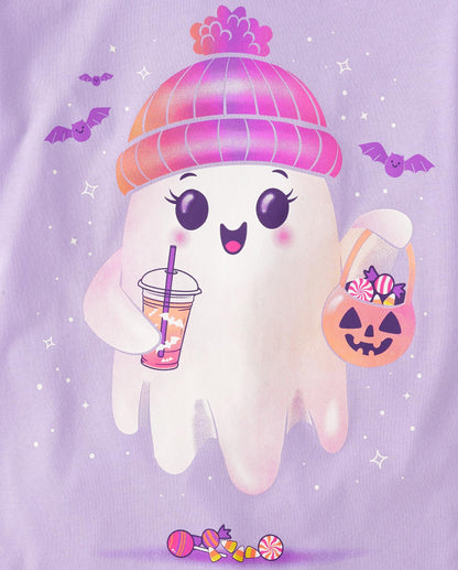 The Children's Place,Female,All Holidays Short Sleeve Graphic T-Shirts,multipacks,Black Cat/Ghost Beanie 2-Pack,X-Small