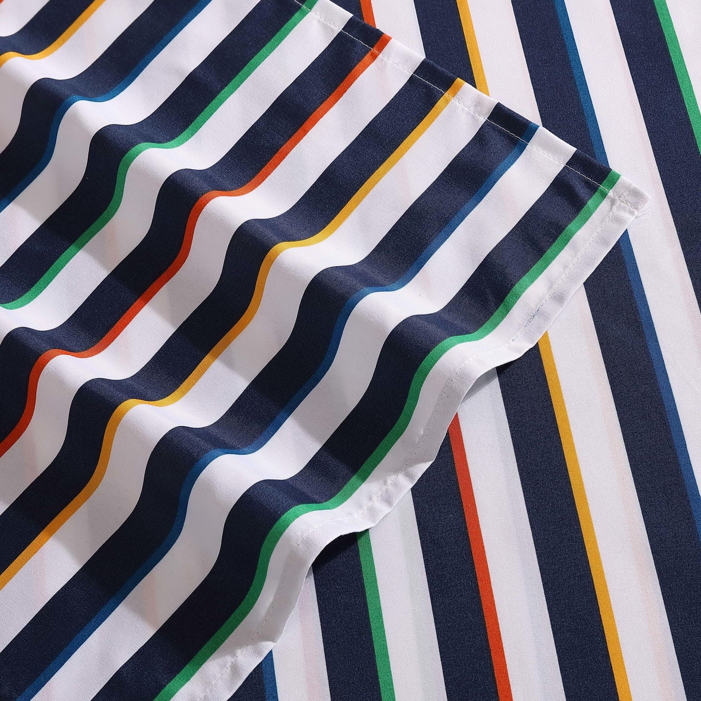 Eddie Bauer Kids - Full Sheet Set, Ultra-Soft Microfiber Bedding with Fully Elastic Fitted Sheet, Kids Bed Set with Pillowcases, Easy Care Bedding (Stripes Game)