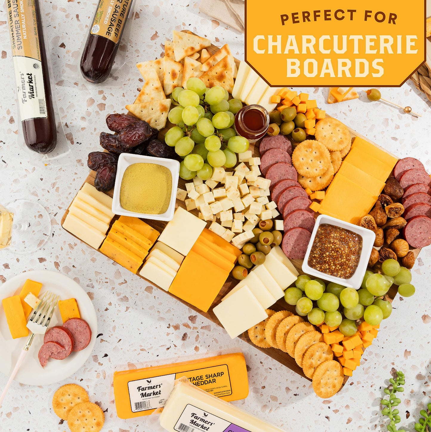 Farmers Market, Gluten Free, Keto, Paleo, Low Sodium, Zero Sugar, Christmas Holiday Charcuterie Gift Box Basket, Traditional Assortment