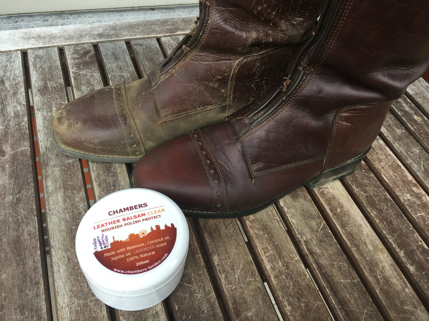 Chambers Leather Natural Balsam Conditioner and Restorer 200ml Suitable for Aniline Leather, Perfect for Aniline Leather Sofas