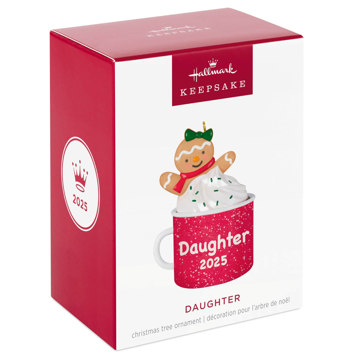 Hallmark Keepsake Christmas Ornament, Daughter Gingerbread Girl in Mug 2025