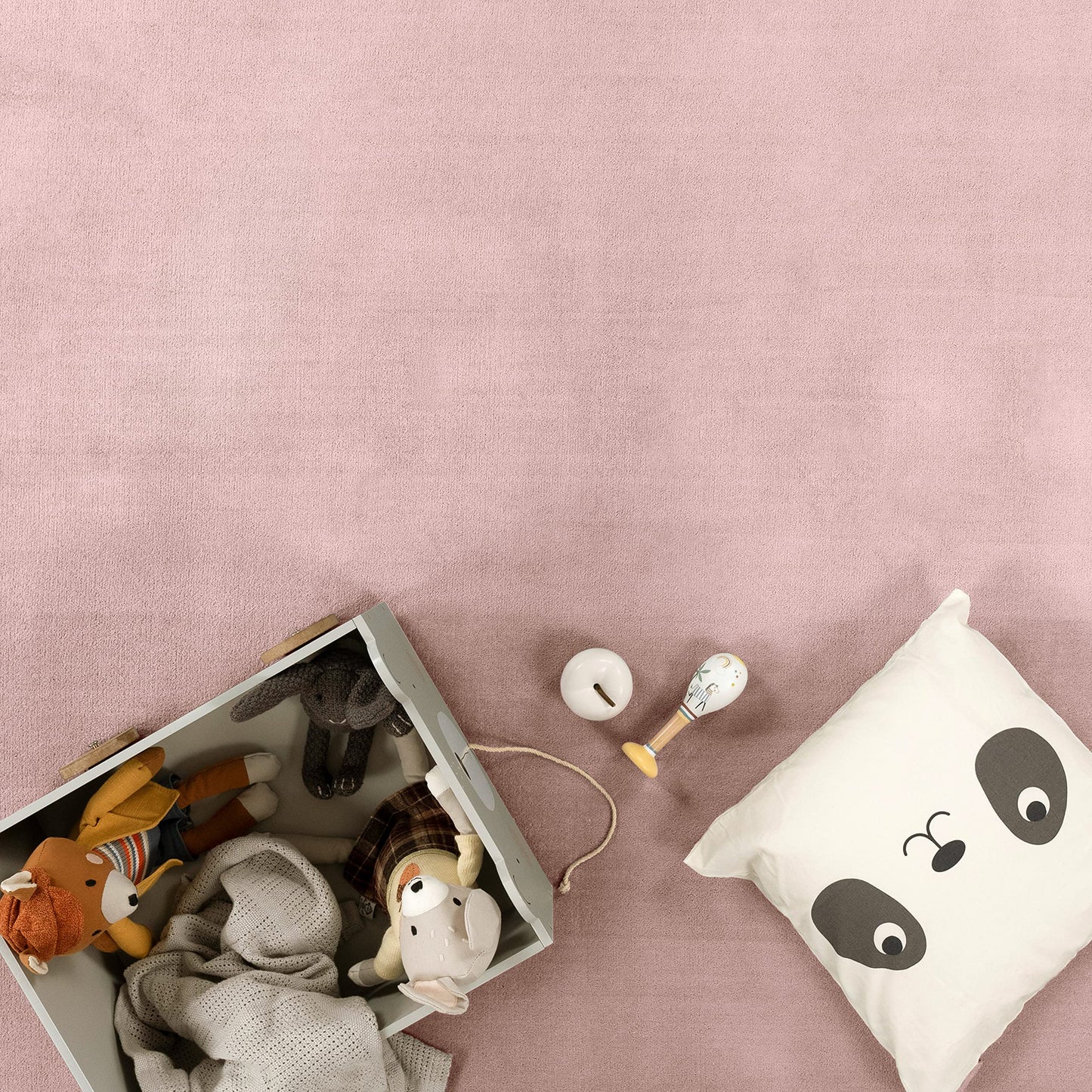 Paco Home Nursery Area Rug Kids Rug For Bedroom Girls Boys Soft Non-slip Modern, Size:200x280 cm, Colour:Pink-Rose