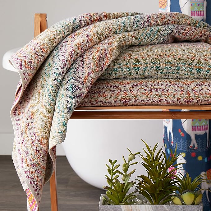 SKL Home Rhapsody Jacquard Bath Towel
