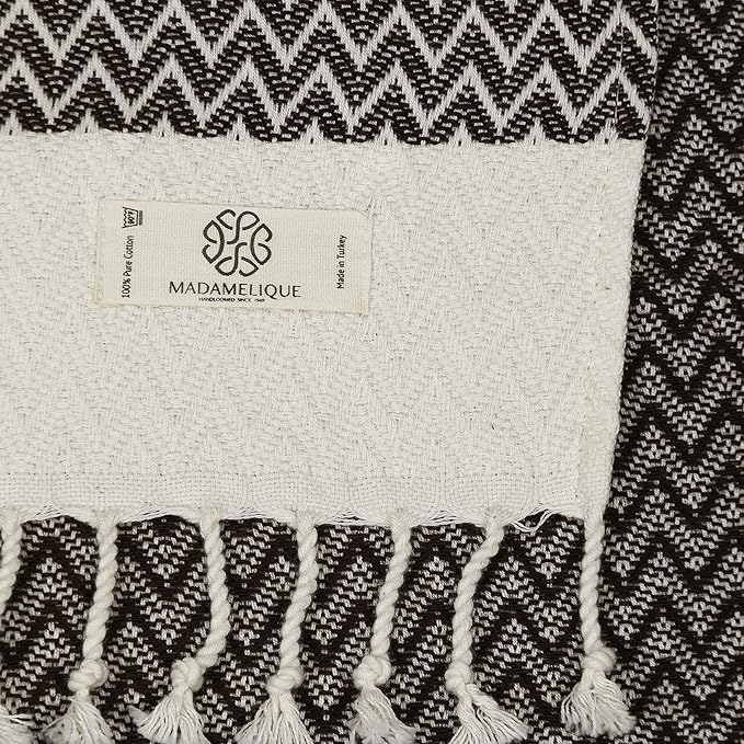 Madamelique Exclusive Hand Towels Set of 2-18 x 40 Inches