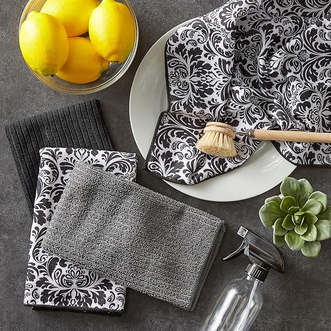 DII Cleaning Collection Multi-Purpose Microfiber, Dishtowel Set