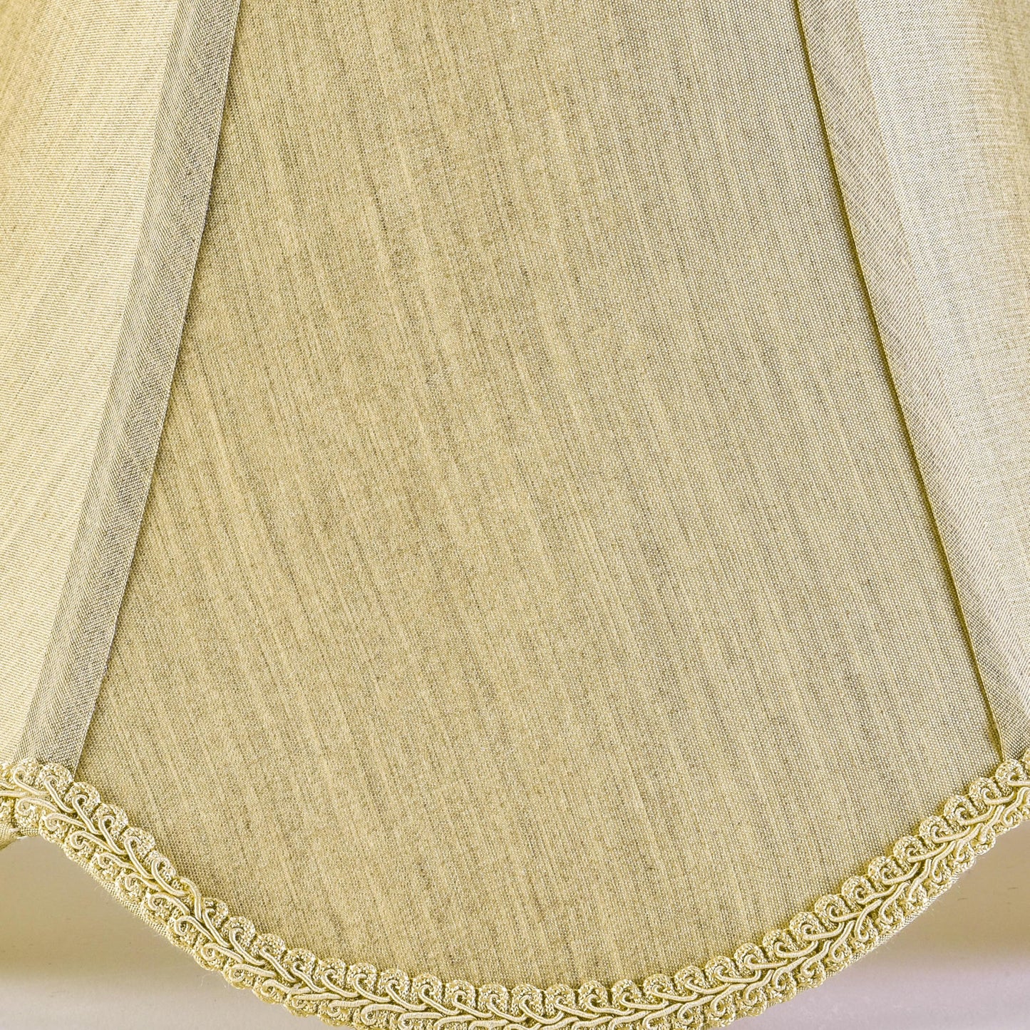 GO&SO Gold Lamp Shade Medium Bell Lamp Shades 2pc Edge Petal Braid Design Scalloped Lamp Shade,6"Top x 13"Bottom x 10.6"Vertical Height (Spider) Replacement Lampshades for Table Lamps - Easy Assembly