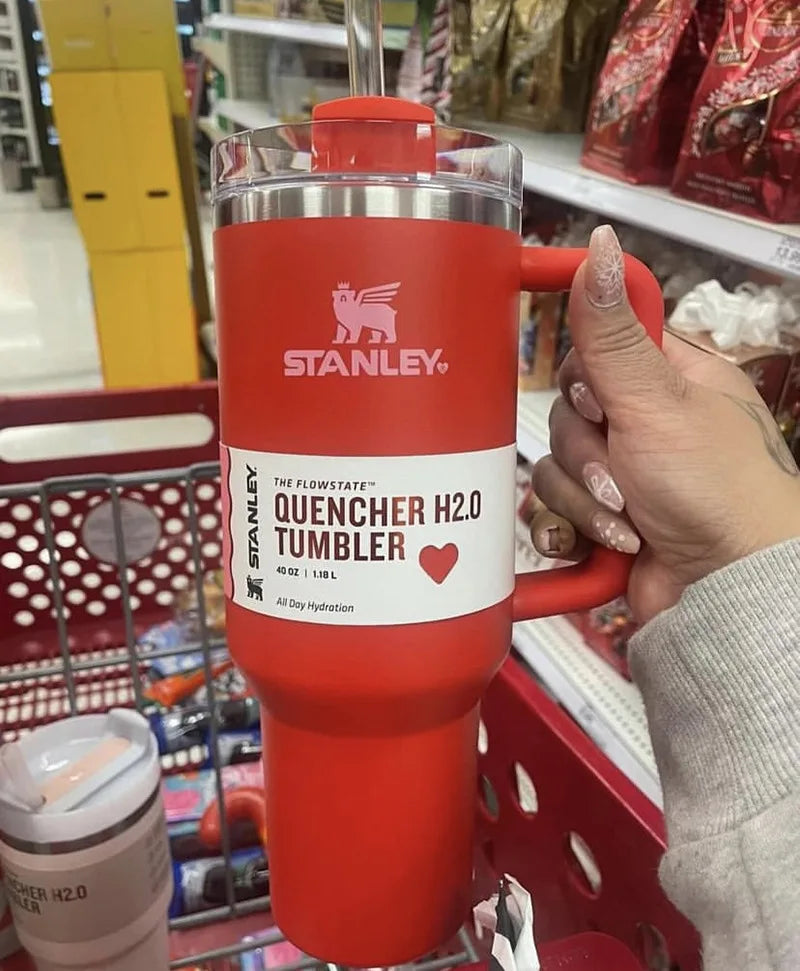 Valentine Day Stanley Quencher H2.0 Tumbler – 40 oz Travel Cup