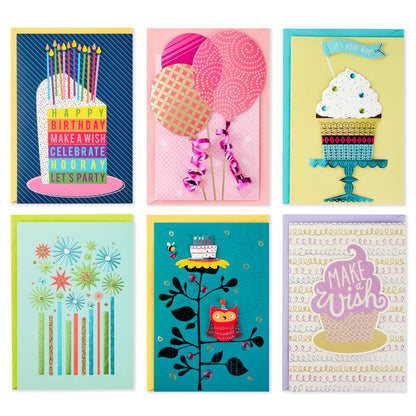 Hallmark Handmade All Occasion Boxed Greeting Card Assortment, Pink Floral (Pack of 20)—Birthday Cards, Baby Shower Cards, Wedding Cards, Sympathy Cards, Thinking of You Cards, Thank You Cards