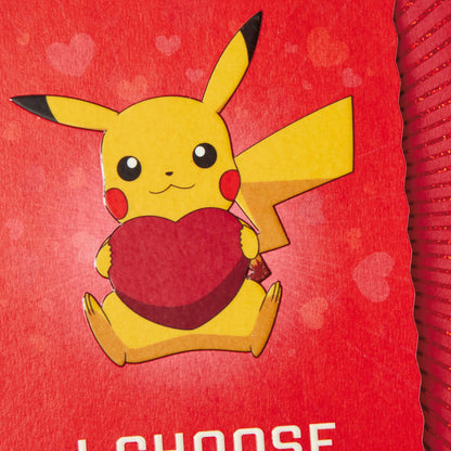 Hallmark Pokémon Valentines Day Card (Pikachu, I Choose You) Anniversary Card, Love Card
