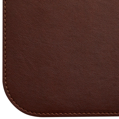Gallaway Leather Desk Mat, Office Writing Desk Pad, Large 36" x 17" Dark Brown, for Top of Desks, Gift Ready Elegant Computer Desk Cover Protector PU Leather