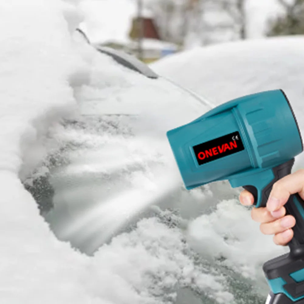 ONEVAN 2000W 200M/S Brushless Electric Turbo Fan Cordless Leaf Air Blowers Jet Fan Snow Dust Blowing Power Tool Fit 18V Battery
